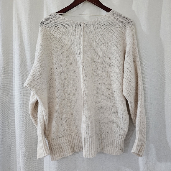 Free People Wool Blend Pull Over Knit Sweater in Tan & Cream Women’s Size XS - Picture 2 of 4